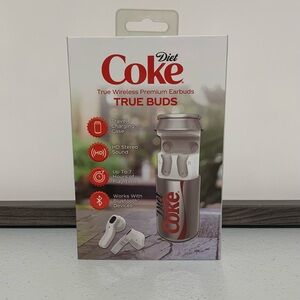 Diet Coke True Buds Wireless Earbuds with Charging Case-New